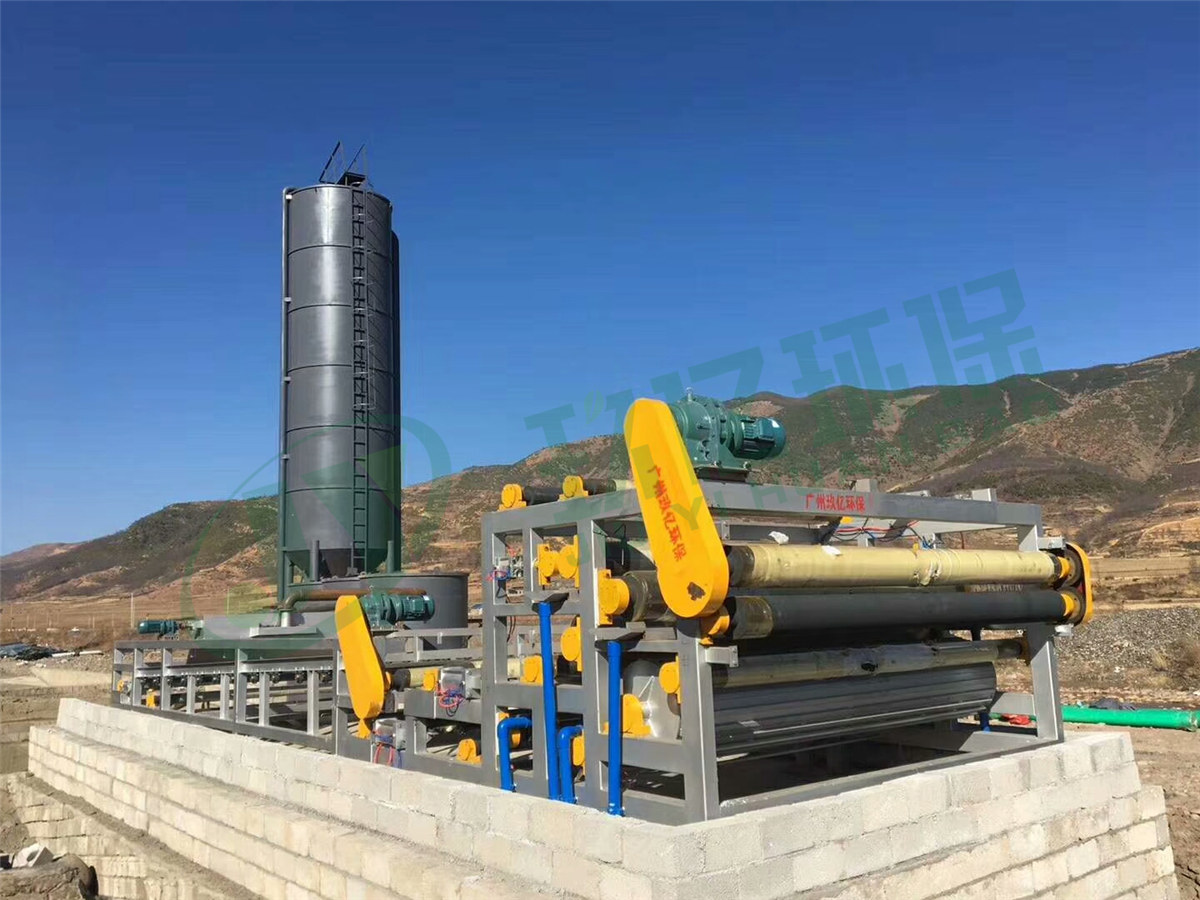 洗砂泥浆压干设备,带式污泥过滤设备